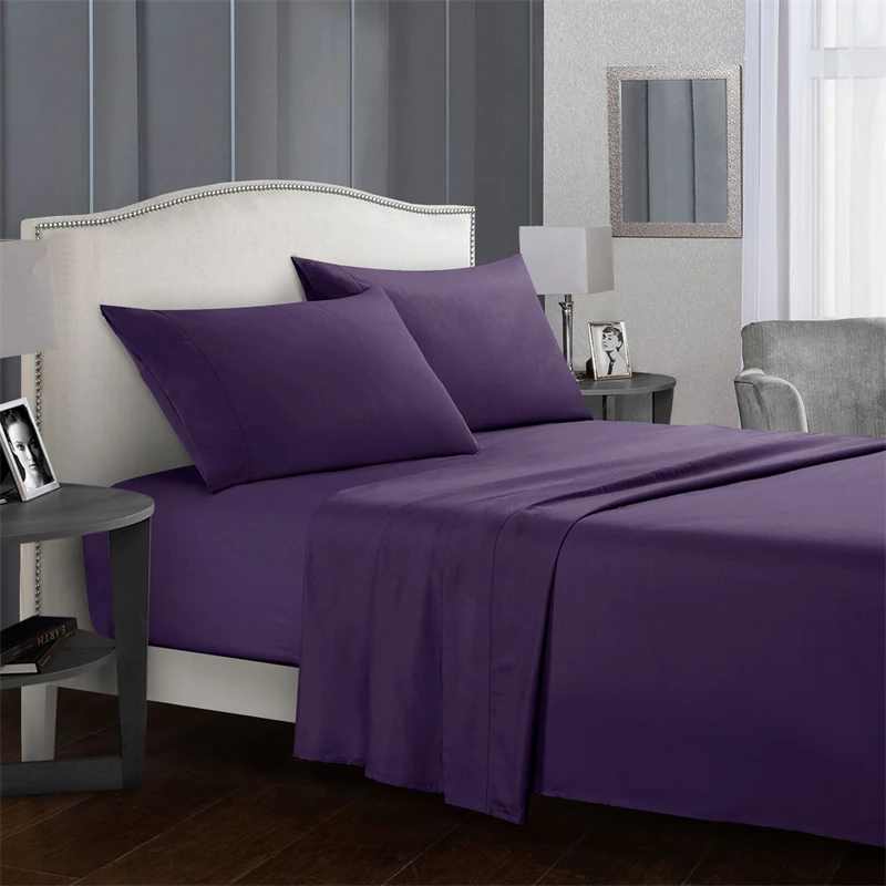 High-quality Simple King Size Bed Sheet Set Soft Comfortable Fitted Sheets Sets Queen Durable Bed Cover Mattress Protector Cover