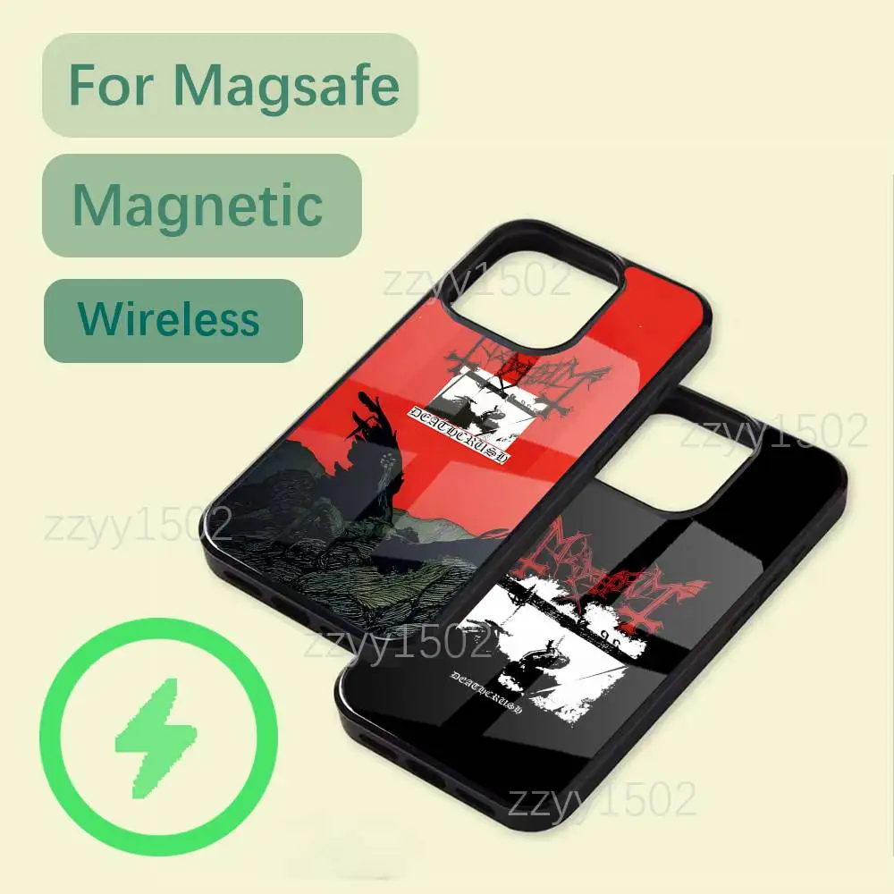 حافظة هاتف Mayhem Live In Leipzig Burzum لهاتف iPhone 17,16,15,14,13,12,11,Pro,Max,Plus,Mini,SE4,E Magsafe للشحن اللاسلكي #1