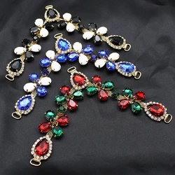 1pcs/lot 110mm Water Drop Diamond  Rhinestone Chain Acrylic Bikini Buckle Diamond Clothing Hook for Women Beachwear Connector