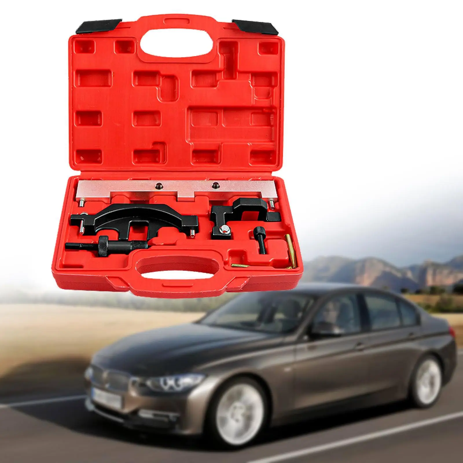 

Engine Timing Tool Set Engine Camshaft Timing Locking Tool Set Sturdy with Carrying Case Spare Parts Accessory for E90