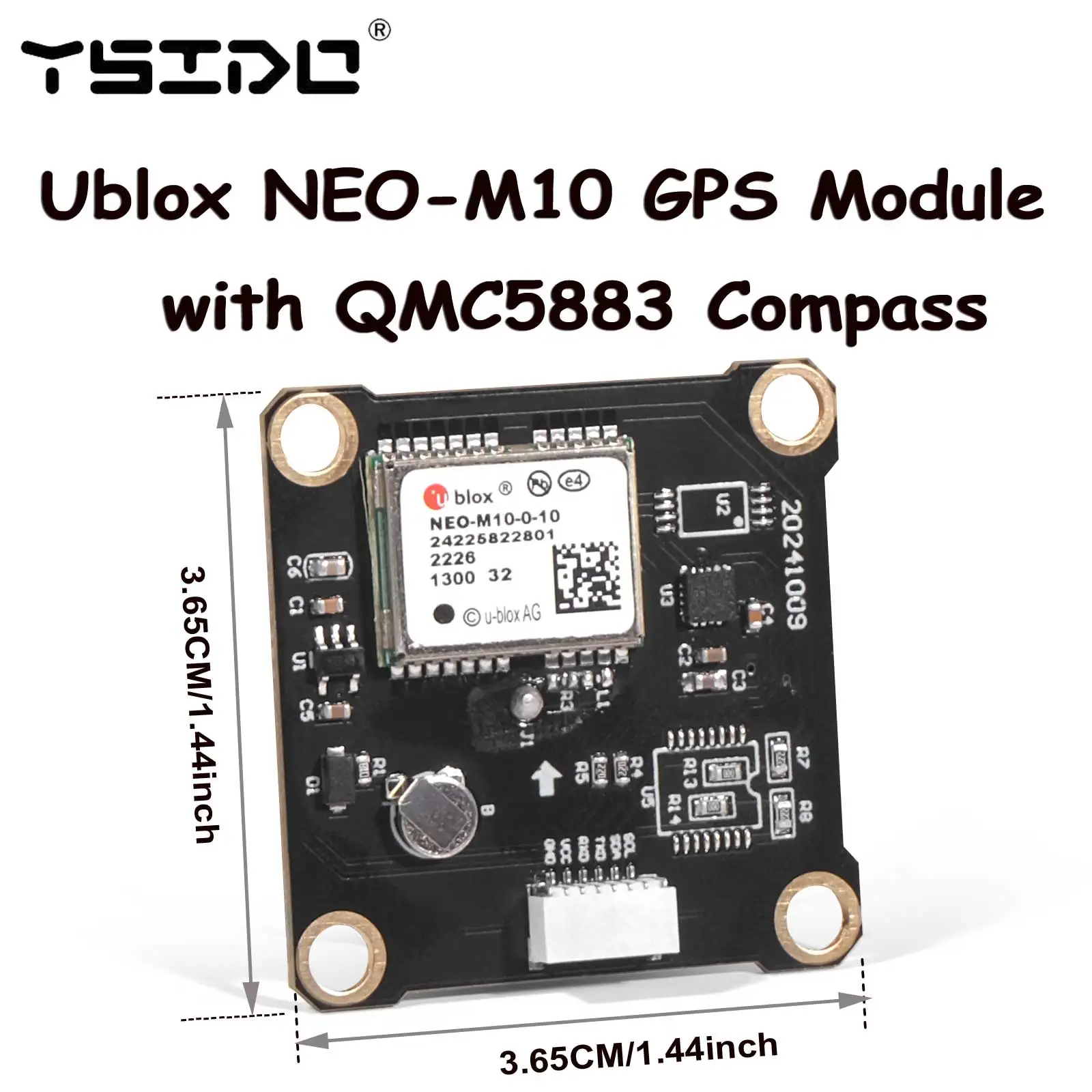 Ublox NEO-M10 GPS Module with QMC5883 Compass For F4V3S PLUS FC QAV250 220 RC Drone FPV Racing Quadcopter Betaflight INAV