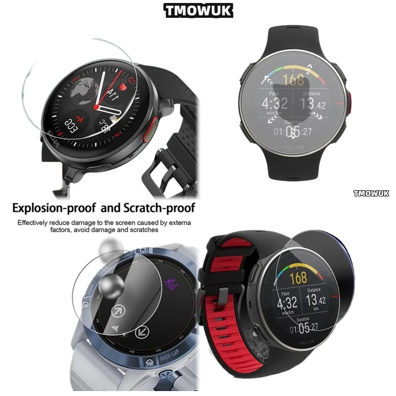 

For Polar Vantage V V2 M M2 M3 Ignite 2 Pacer Pro Grit X Pro Unite Polar M200 Tempered Glass HD Screen For Smart Watch.