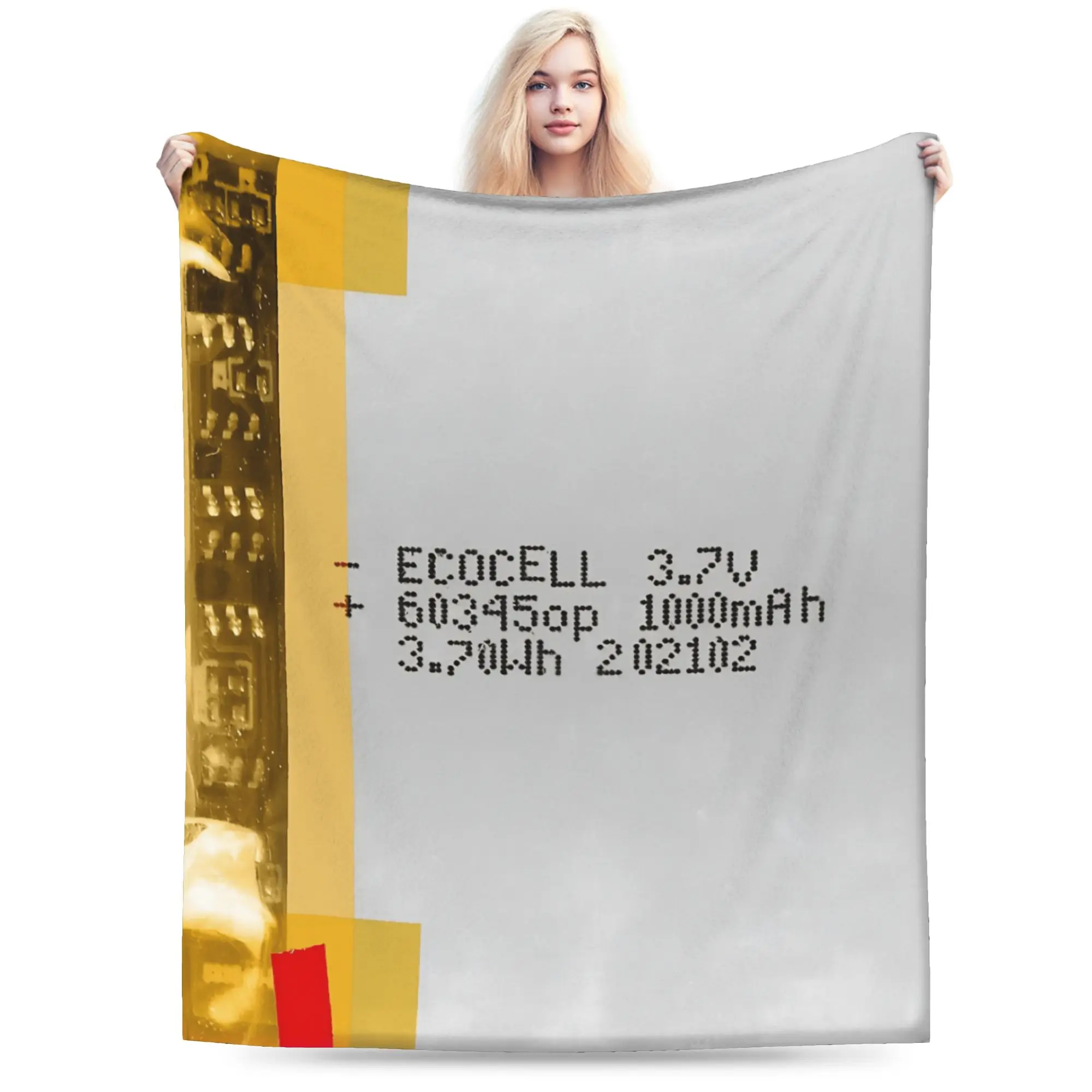 Warm Comfy Bedding Throws Travel Car Inflatable Battery Blanket  Flannel Bedspread For Outdoor Trend Sofa Bed Cover