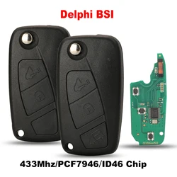 jingyuqin Car Key For FIAT doblo qubo 500 Punto Evo Grande fiorino For Peugeot bipper Citroen Nemo vauxhall combo For Ford KA
