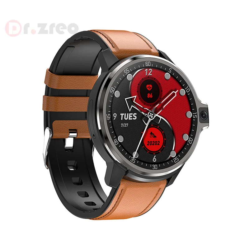 2021 Smart Watch Men 4G WIFI Android Dual Systems 1050 MAh Big Battery Dual Cameras 1.6inch Smartwatch GPS For Android iOS