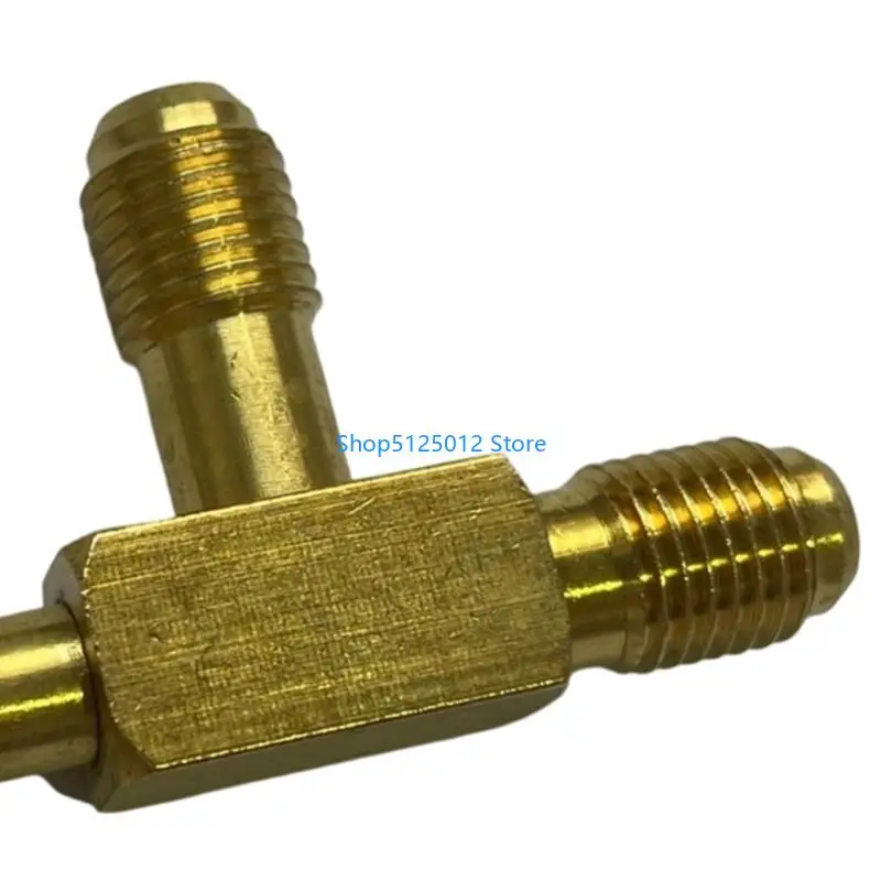 G8TC Brass Adapter Converter 1/4inch Male And Female SAE Connector for R134A
