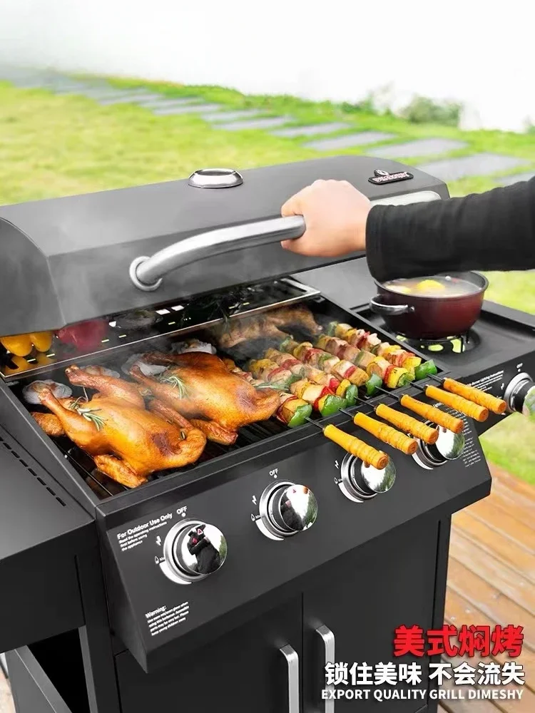 

Barbecue Grill Outdoor Yard Household Burning...