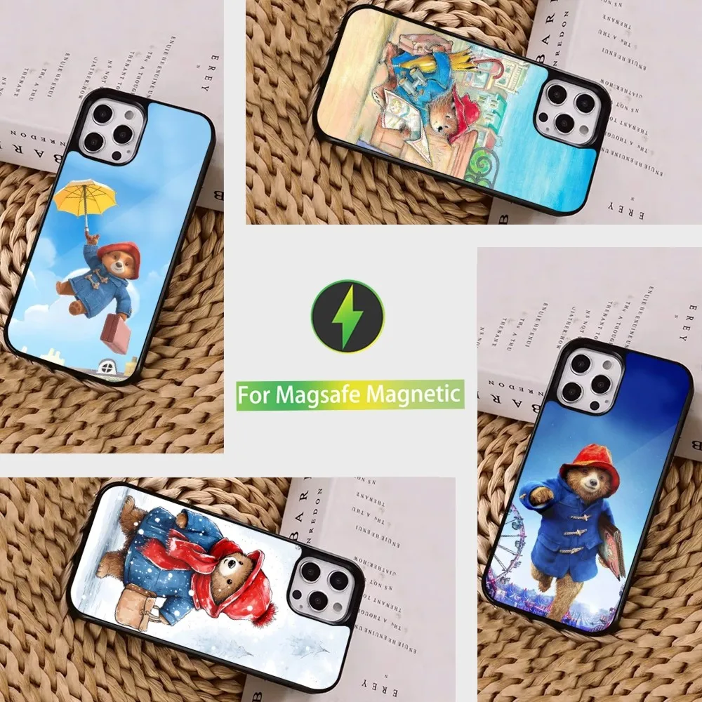 Cute P-Paddingtons B-Bears Phone Case  For iPhone 16,15,14,13,12,11,Pro,Max,Plus,Mini, Magsafe,Magnetic Wireless Charging Case