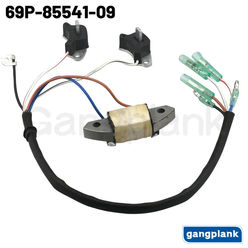 Outboard Engine Ignition Coil Charging Coil 69P-85541-09 for Yamaha Parsun 2 Stroke 25/30 Hp