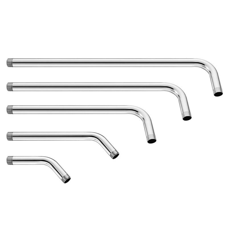 1PC Wall Shower Arm Rust Proof Shower Head Extension Pipe Stainless Steel Arm Bracket Bathroom Home Accessories
