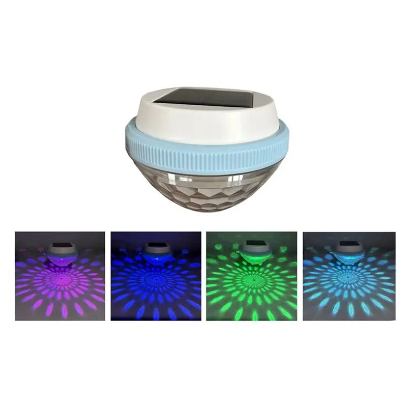 SEWS-Waterproof Solar-Powered LED Floating Light 7 Color-Changing Modes 2PCS For Pool, Fountain& Garden Illumination