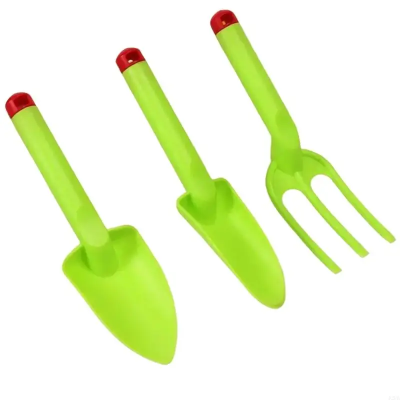 3Pcs Children Sand Digging Shovel Set with Ergonomic Handles for Comfortable Use