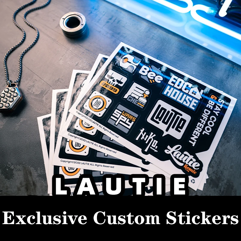 LAUTIE 2pcs Customized Souvenir Stickers Personalized Creative Modification Decorative Stickers Tide Play EDC Toys