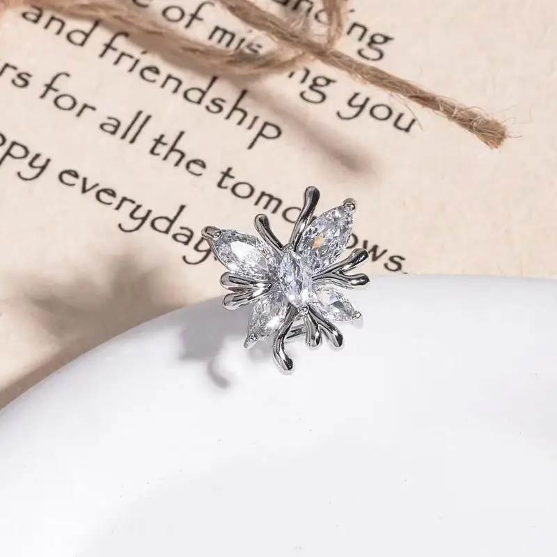 Shining Butterfly Earphone Clip Alloy Material Advanced Freeclip Earphone Drill Buckle