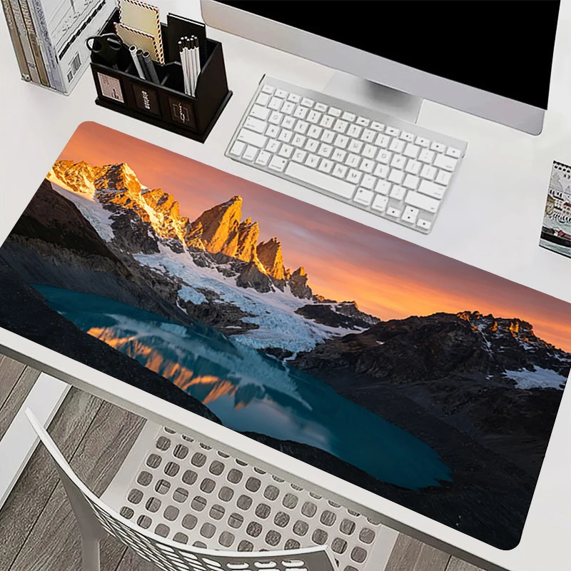 Mouse Pad Game Keyboard Pad Anime Gaming Accessories Natural Landscape Extended Mat Table High-Quality Office Computer Mousepad
