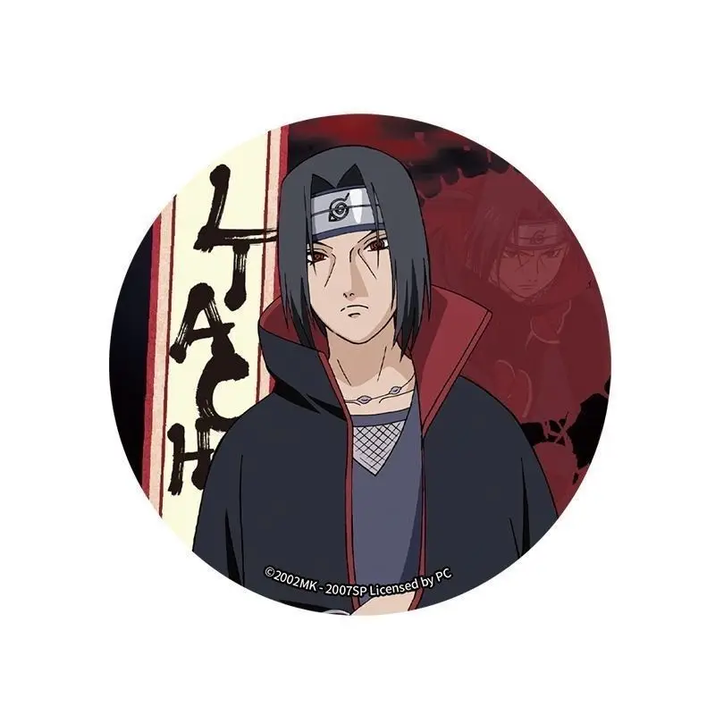 NARUTO Brooch Akatsuki Brooches for Woman Uchiha Itachi Metal Accesorios Hoshigaki Kisame Anime Pins Jewelry Konan Badge Toys