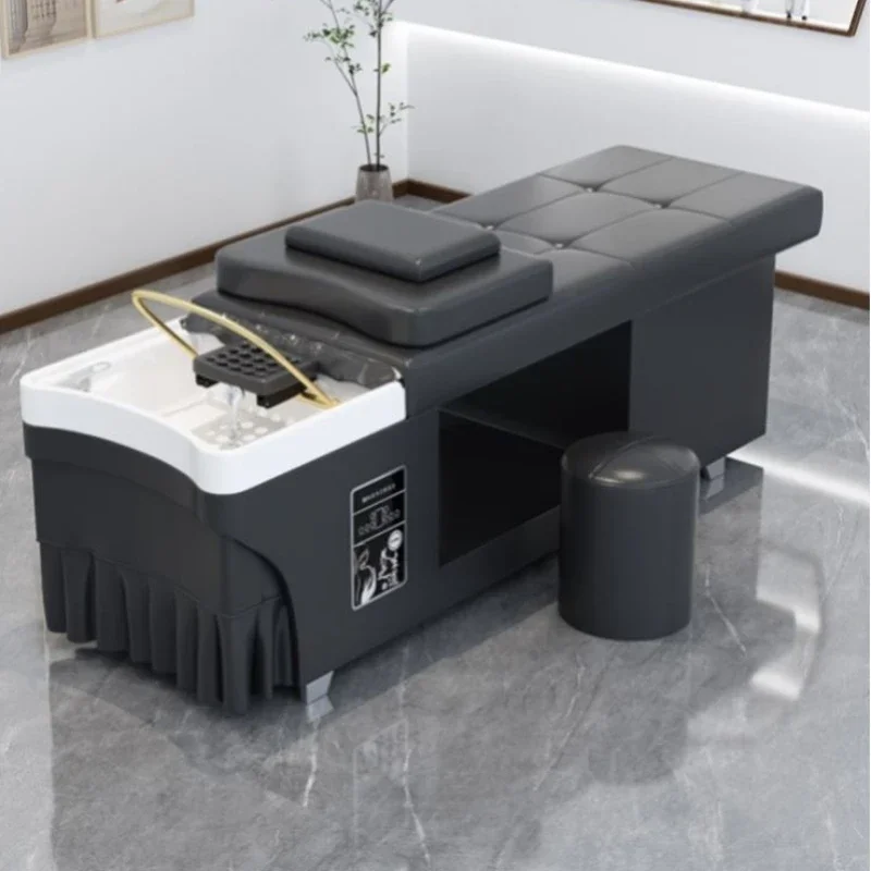 

Shaving Men's Salon Chair Thai Shampoo Bed Spa Washing Equipment Chairs Styling Hair Stylist Barber Wash Hairdressing Seats Bowl