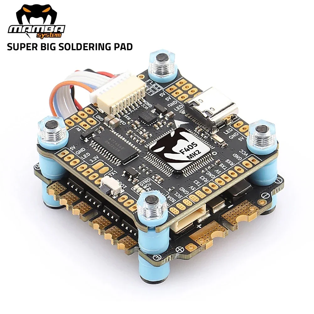SmCpDIATONE MAMBA F405 MK2 V2 (ICM42688P) Flight Controller W/ F55 BLS / F65 BLS 4in1 ESC Dshot 300/600 3-6S For RC FPV Racing D