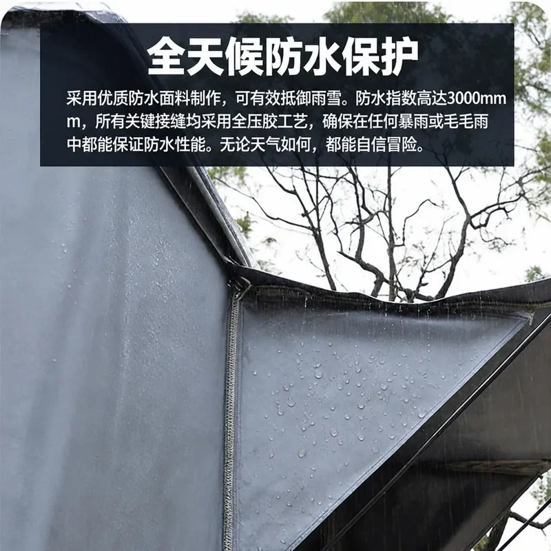 Wholesale Hard Top Roof Tent Double Person Outdoor Camping Equipment ABS Shell Car Roof Tent for Vehicle Camping