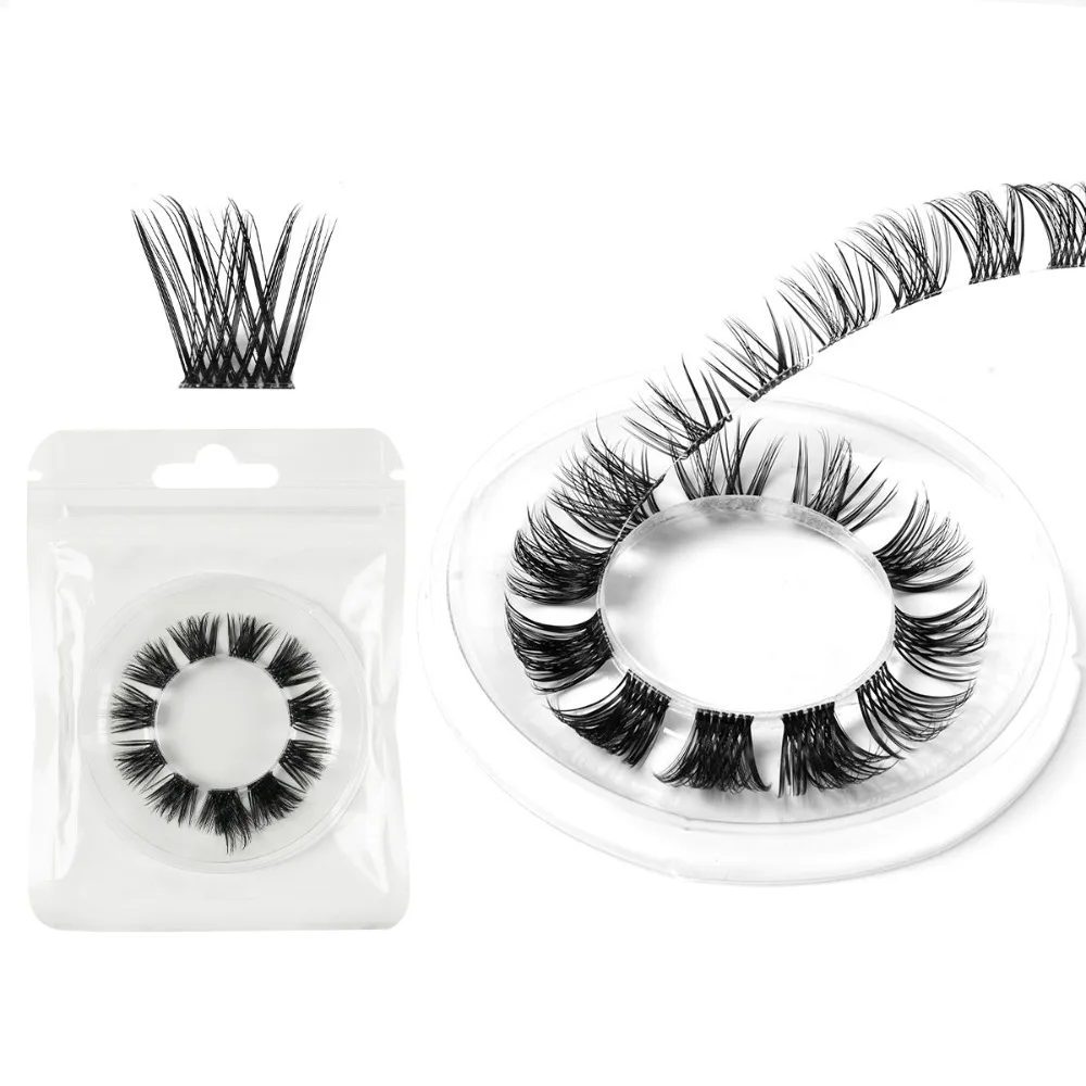 

Fashion Mink-like Hair Segmented Eye Eyelashes Curling Thick Fluffy False Eyelashes Eye Elongated Makeup 3D Eye Lashes Ladies