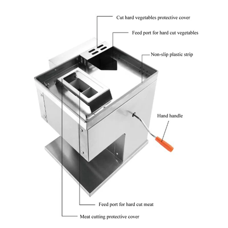 

Automatic Meat Slicer Slicing Machine Stainless Steel Vegetable Cutter Shred Machine Meat Grinder And Dicing Slicer