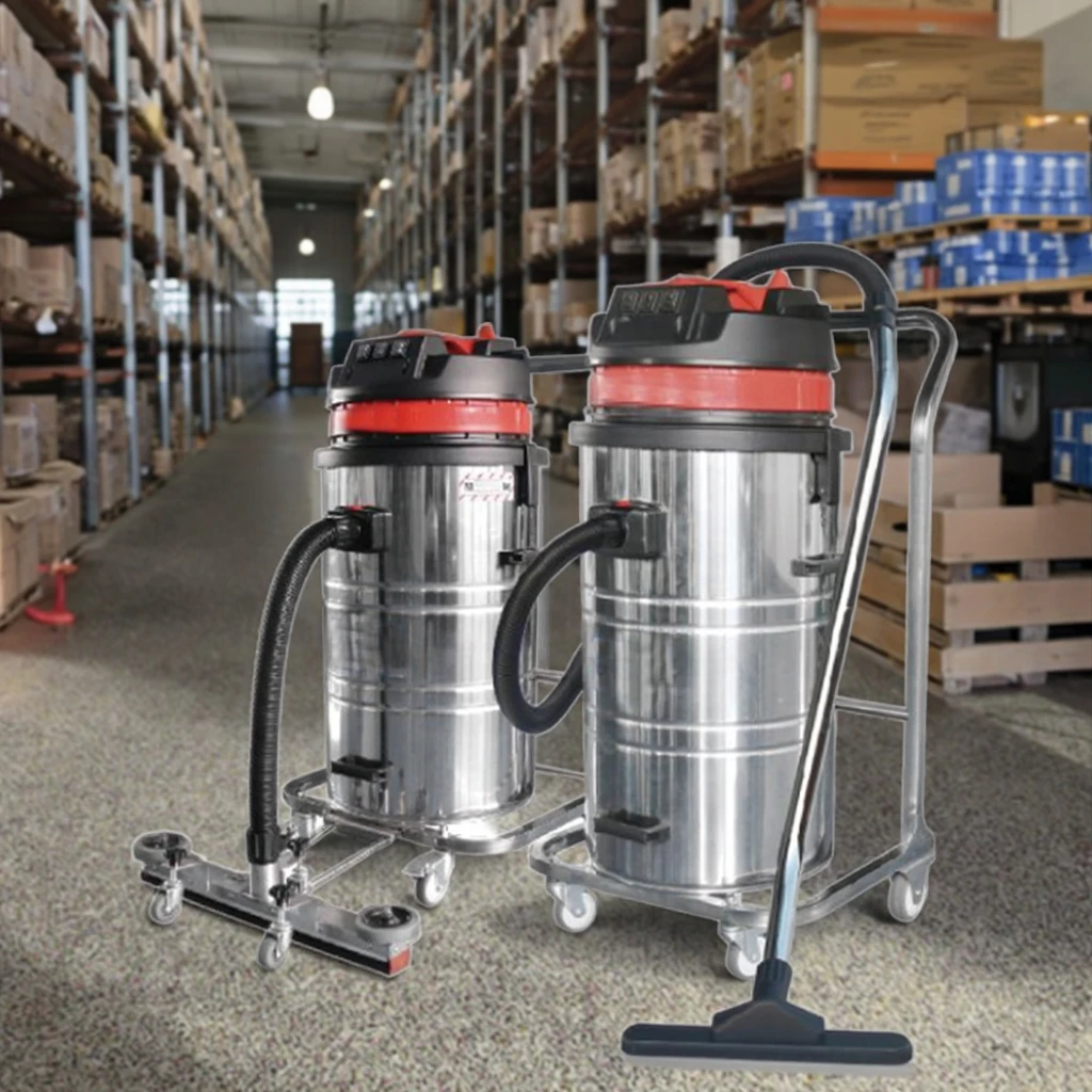CleanHorse A2 Professional Industrial Wet & Dry Vacuum Cleaner Electric 220v New Condition Mobile Industrial Cleaner