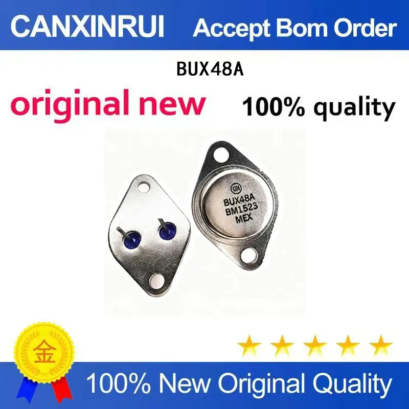 (5-100 Pieces) Brand new original BUX48A 15A/450V/175W NPN universal gold sealed TO-3 high-power transistor