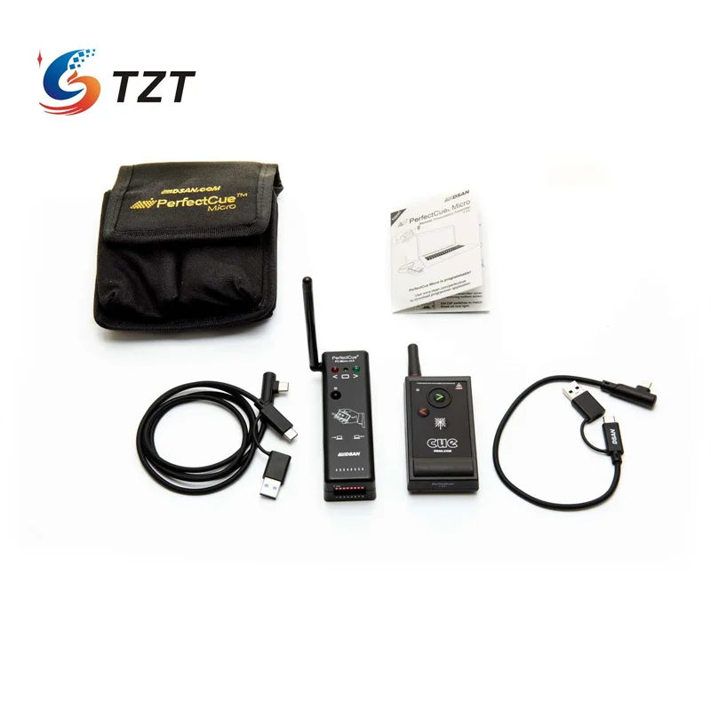 TZT PC Micro High-end 100M Remote Presentation Controller One-Drive-Two Page Controller Cuelights for PowerPoint Presentation