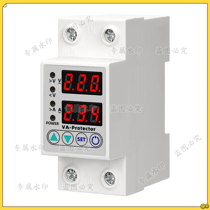 220V automaticoverlapping compound digital display, adjustable self-repeating intelligent overvoltage and undervoltage protector