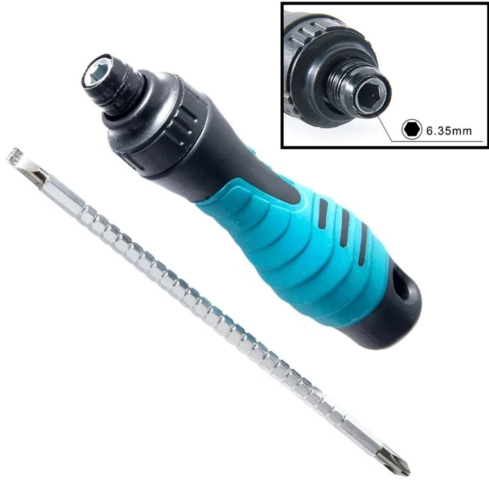 Imagem -03 - Chave de Fenda Ajustável Dual-end Slotted Cross Ratchet Screwdriver 6.35 mm Cabeça de Parafuso Ph2 Sl6 Chave de Fenda Ferramenta de Mão Doméstica