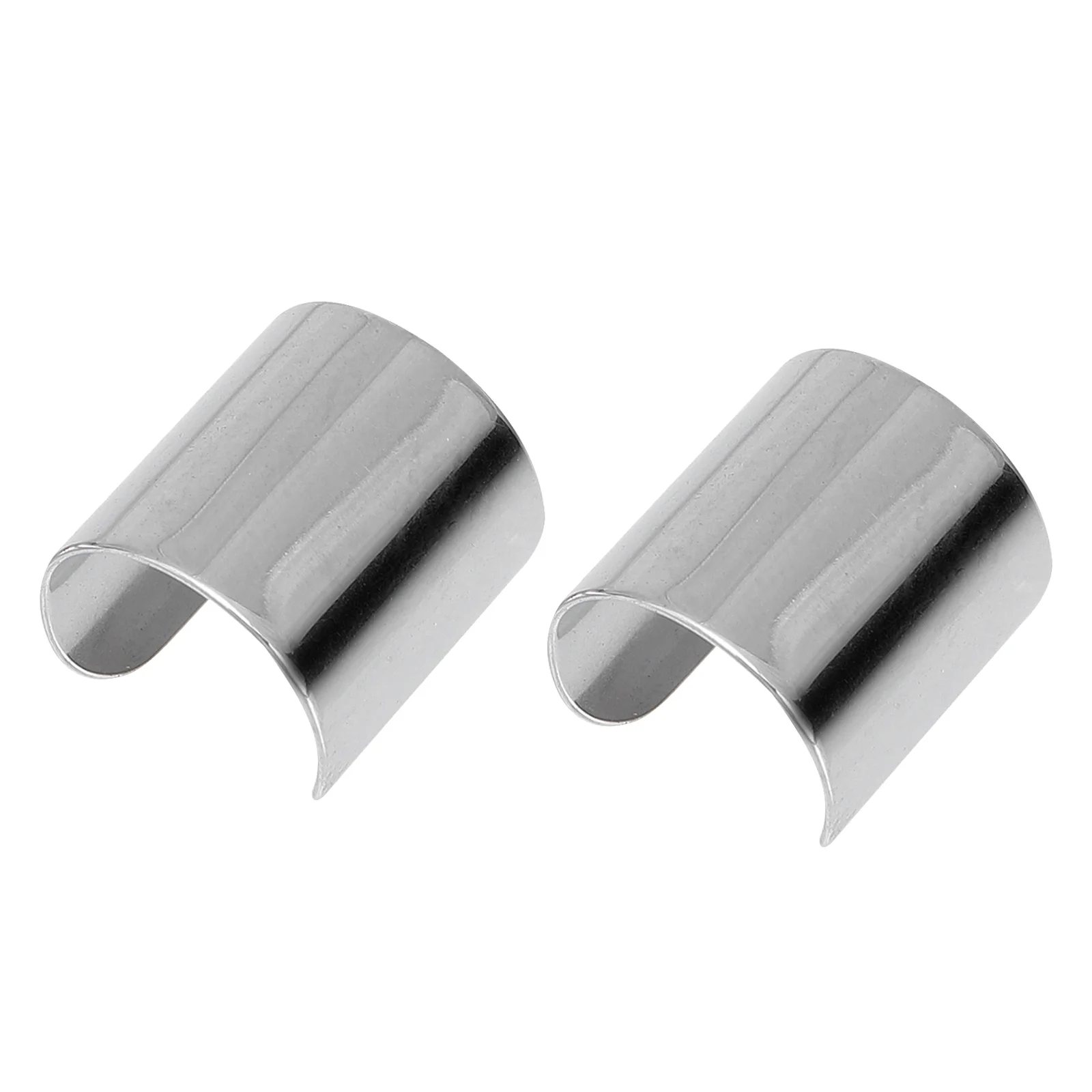 

2 Pcs U-shaped Ear Clip Cuff Gift Men Earring Men's Earrings Unisex Stainless Steel Women Wrap on Cuffs Miss