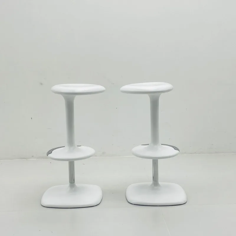 Bar chair Italian designer Lifting and rotating high chair Bar stool Special-shaped three-layer stool