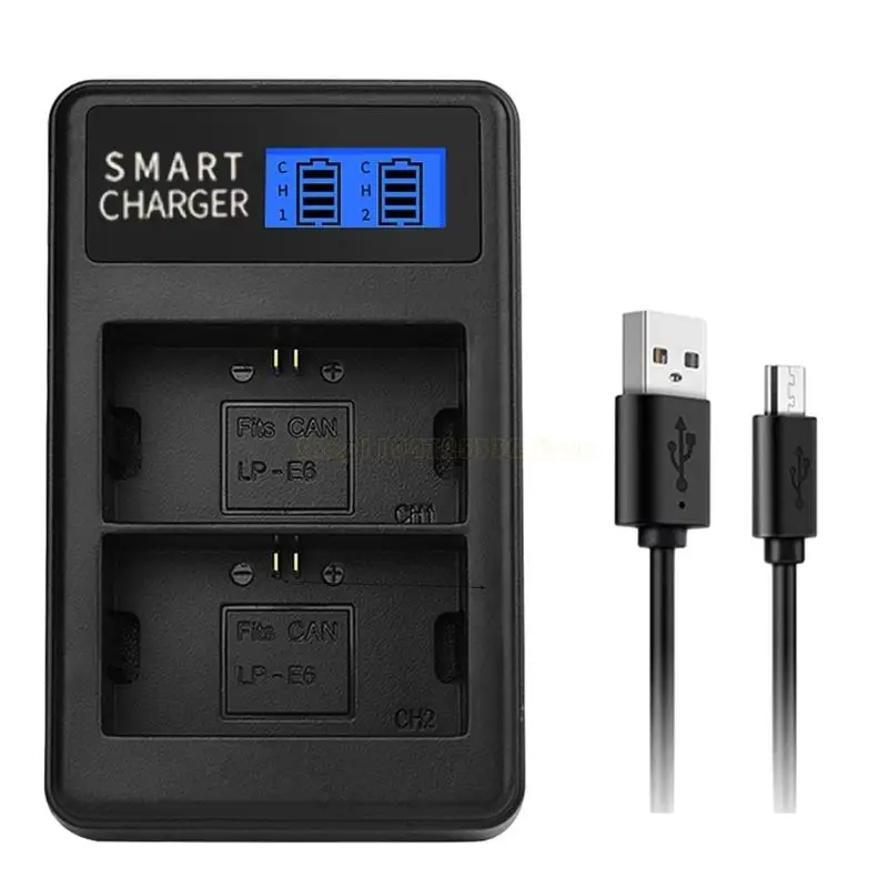 LP-E6 LPE6 Dual Cha… - image