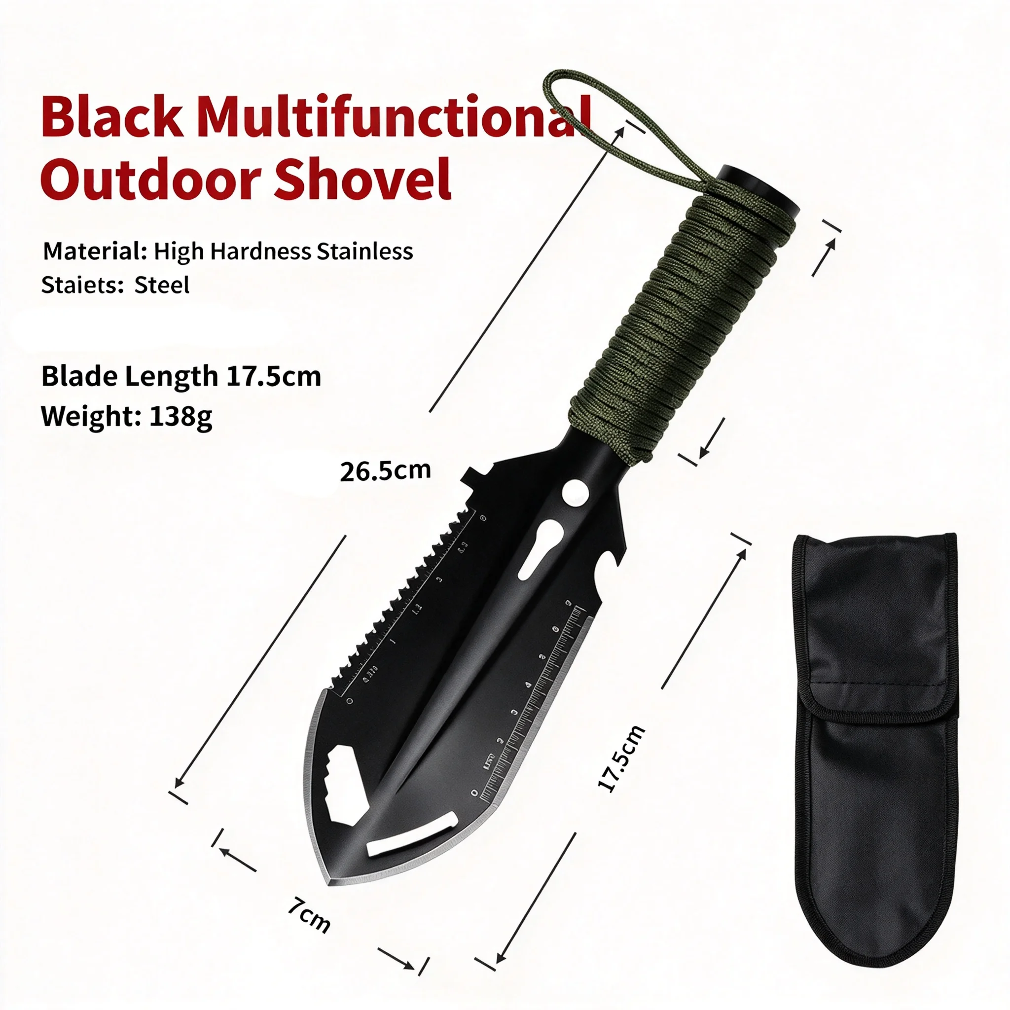 Shovel Tourist Garden Tools Gadgets Shovels for Digging Tool Tactical Gardening Camping Multipurpose Mini Hand Survival Products