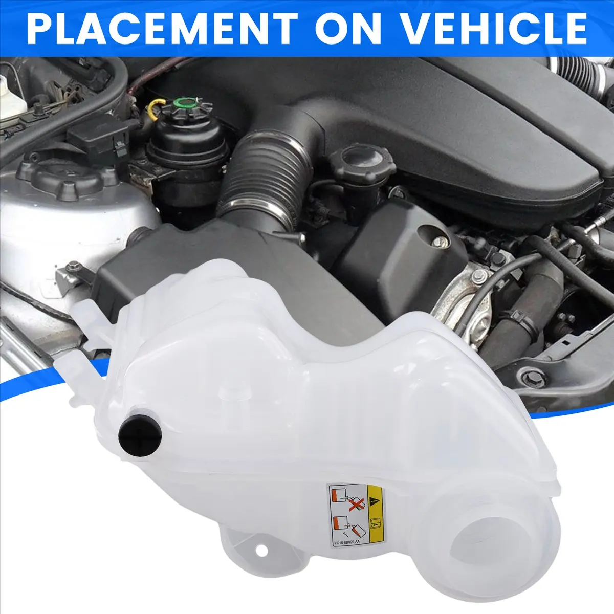 Super Sale LR034654 Radiator Coolant Overflow Container for Land Range Rover 13- RR Sport 14- Expansion Tank with Sensor with Li