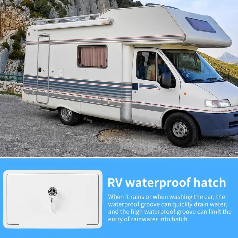 Rv Power Cord Hatch Sealed Waterproof Rv Hatch Cover Deck Hardware For Business Users Home Users Professionals Inspection