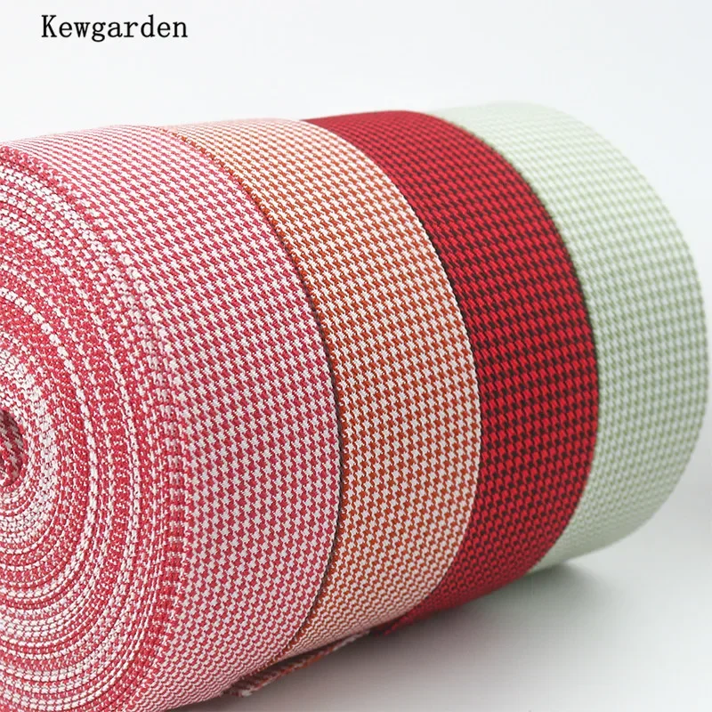 

Kewgarden Plaid Layering Ribbons 1.5" 1" 10mm 25mm 38mm Handmade Tape Carfts DIY Bowknots Dog Collar Hair Accessories 11 Yards