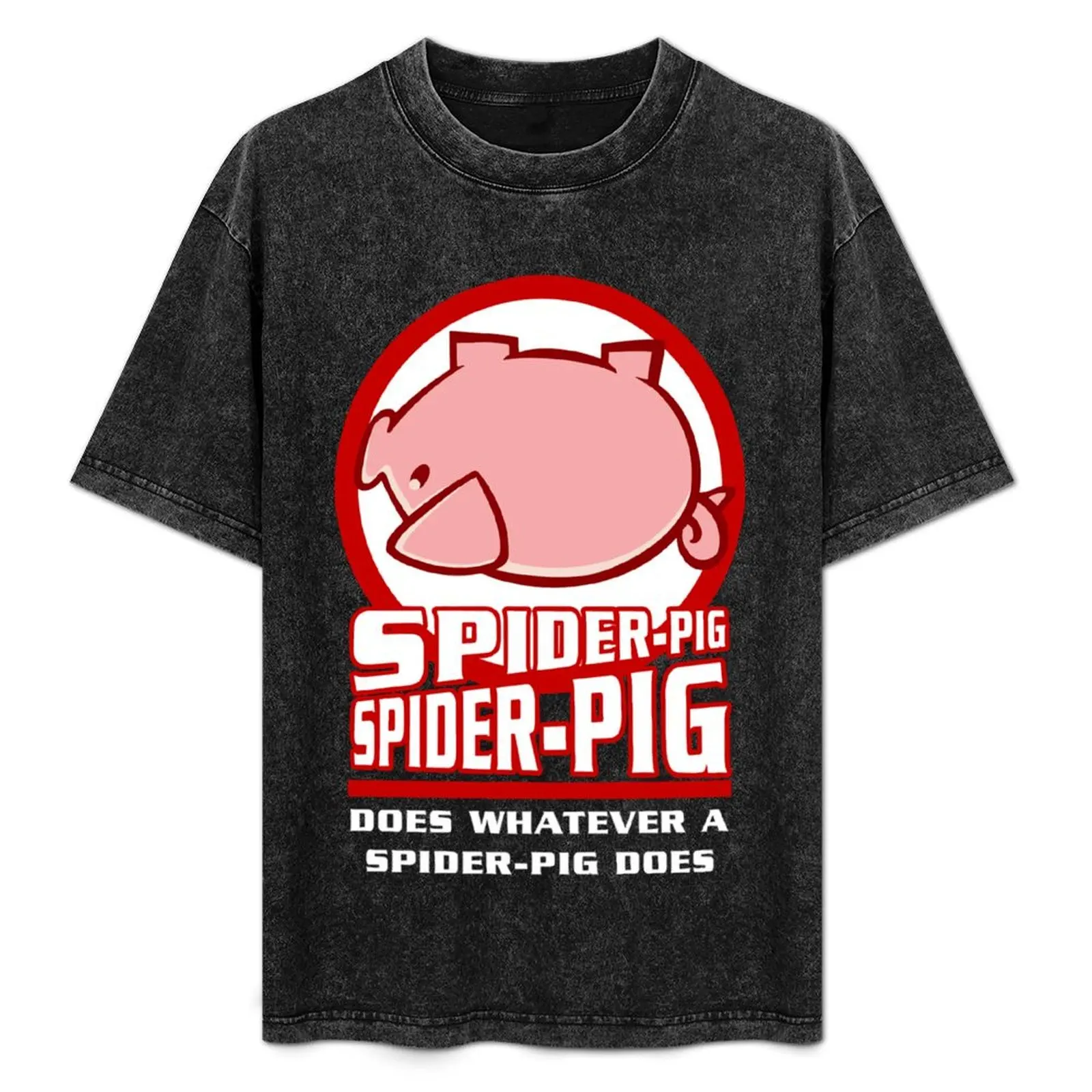 

Spider-Pig T-Shirt Fashion Simple Casual Tee Shirt