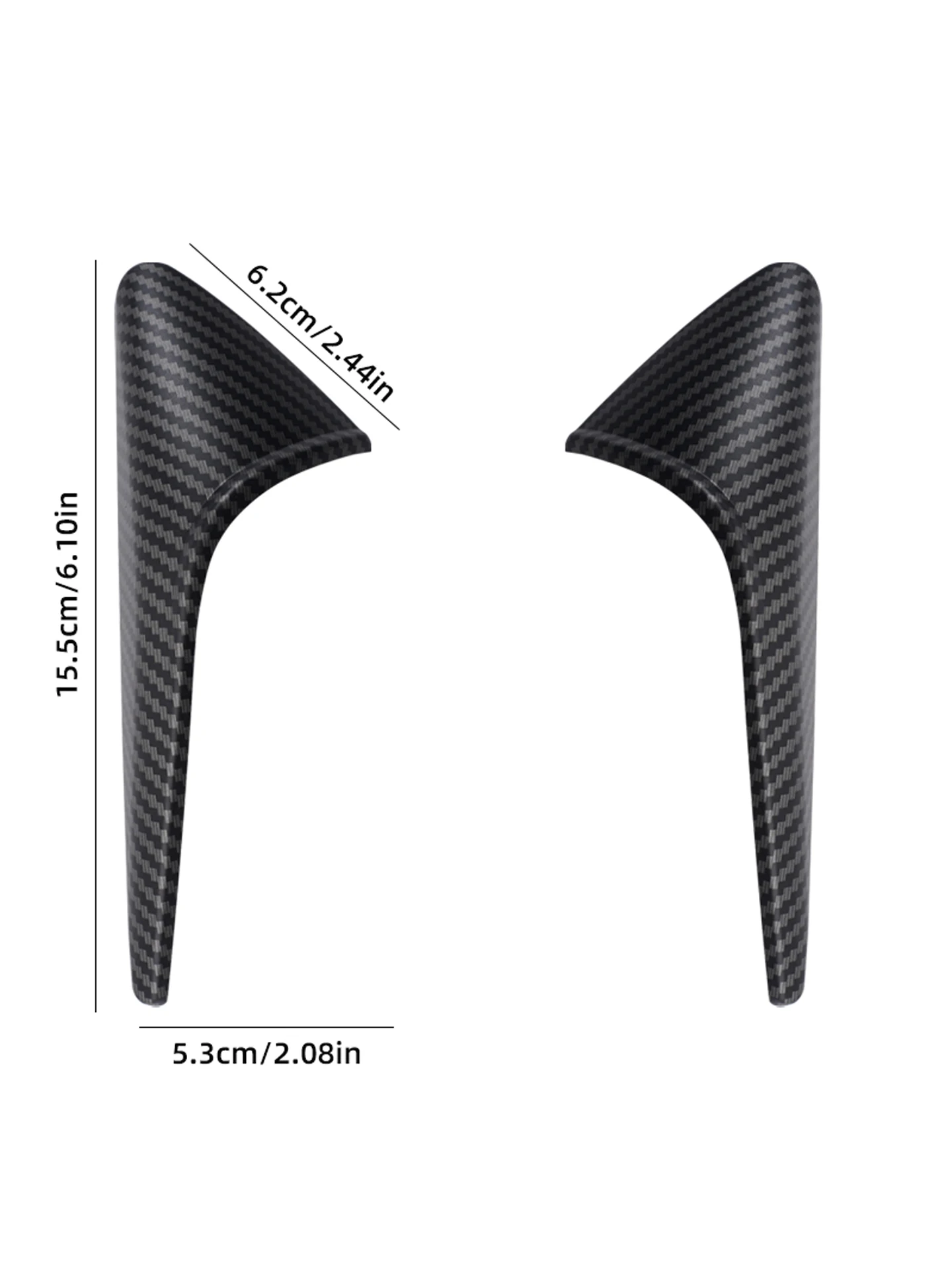 Für Tesla Model YL 2026 3 Highland Y Juniper Blinker-Kamera-Verkleidung Seitenblenden-Schutz ABS Carbonfaser-Muster – Detail 6