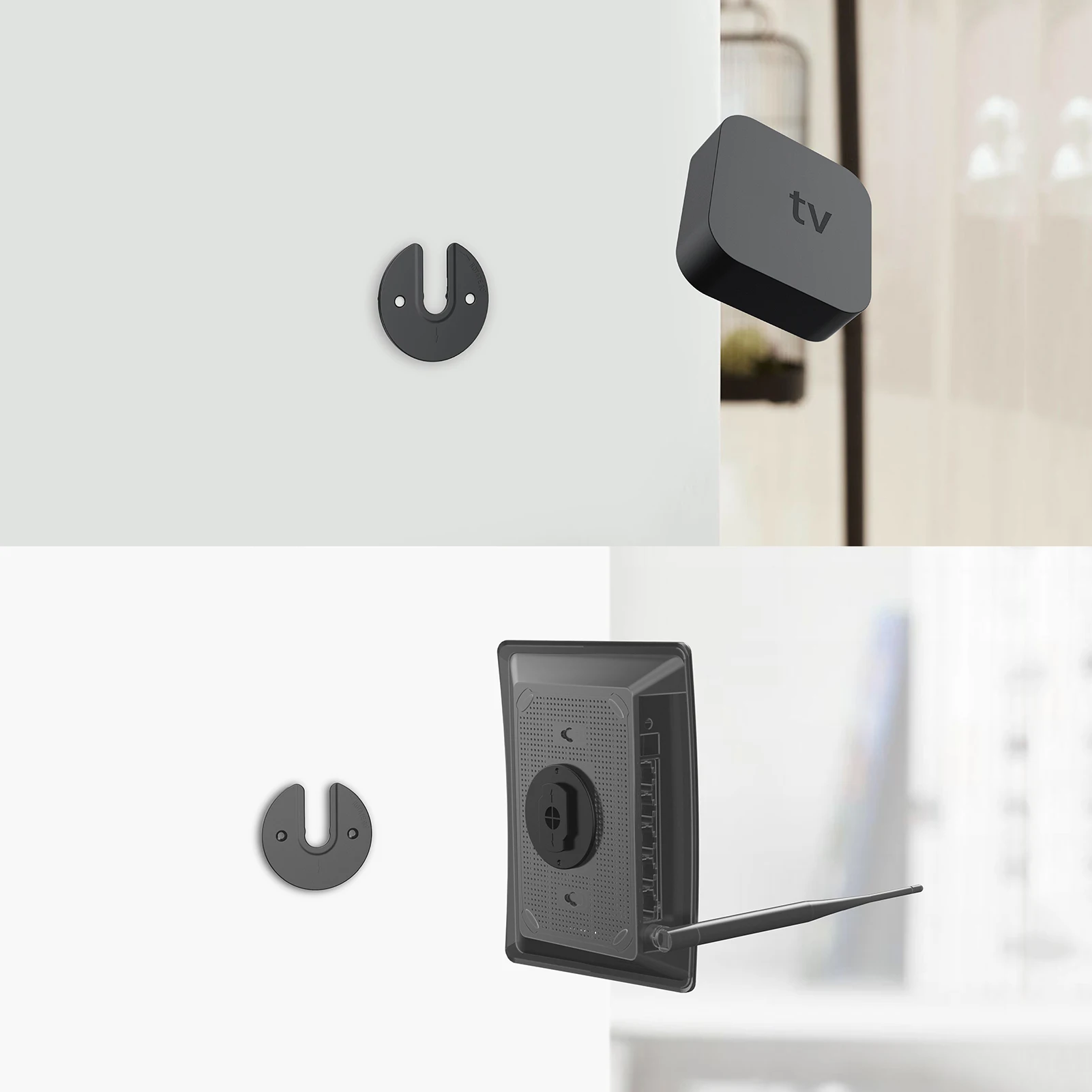 2pcs Universal แท็บเล็ต Wall Mount ปรับ 90 องศาหมุนแล็ปท็อป Router Fit ForIMac/Kindle/e-Reader Bracket