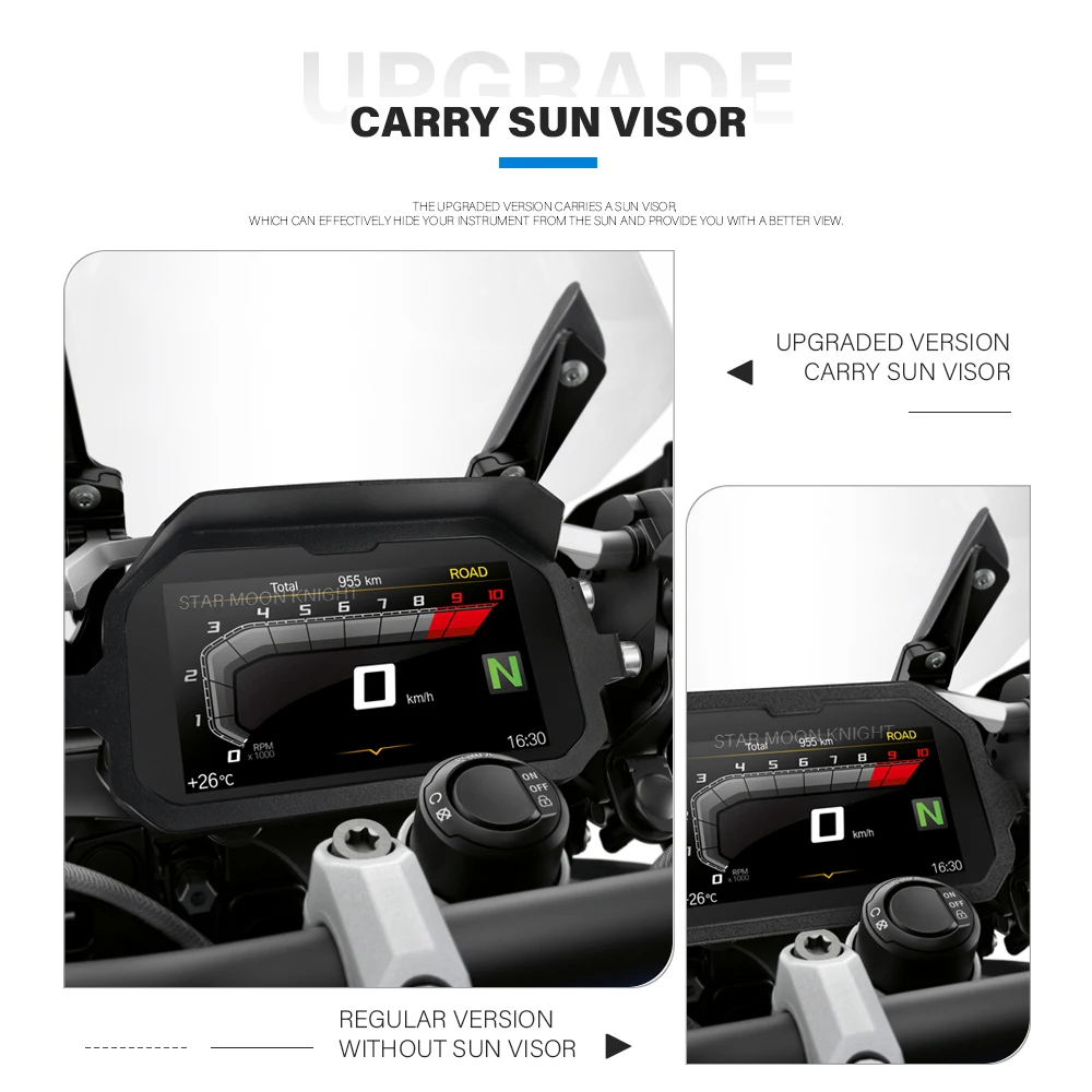 Motorcycle Accessories TFT Theft Protection For BMW F850GS Adventure F 850 GS ADV Meter Frame Screen Protector Instrument Guard