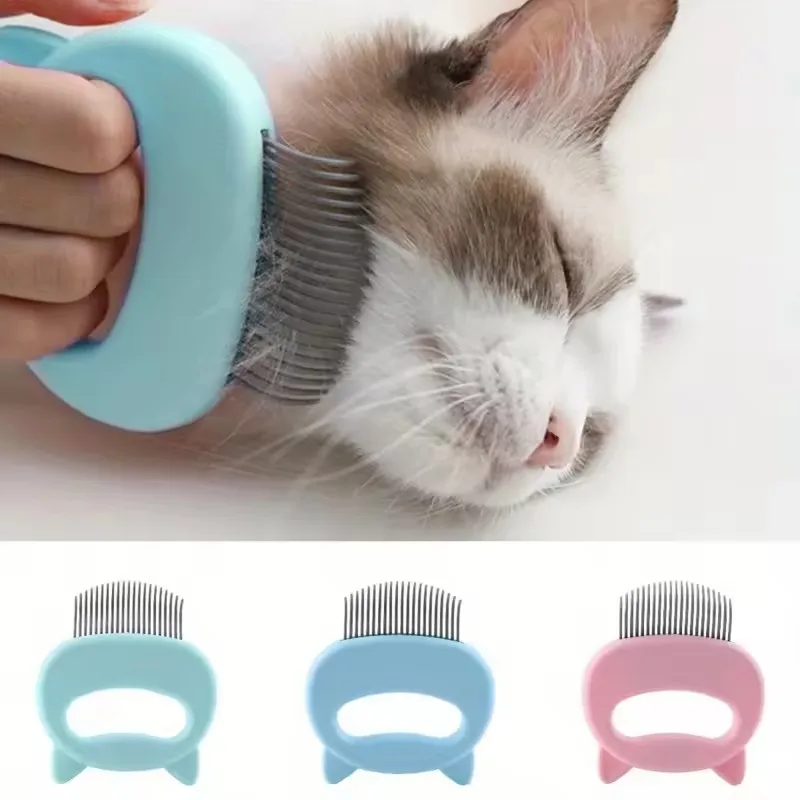 Katze Haar Kamm Hund Pinsel Für Haarausfall Pet Massage Kamm Komfortable Katze Kopf Form Grip Pet Haar Entfernung Werkzeug Tägliche Haar Entfernung