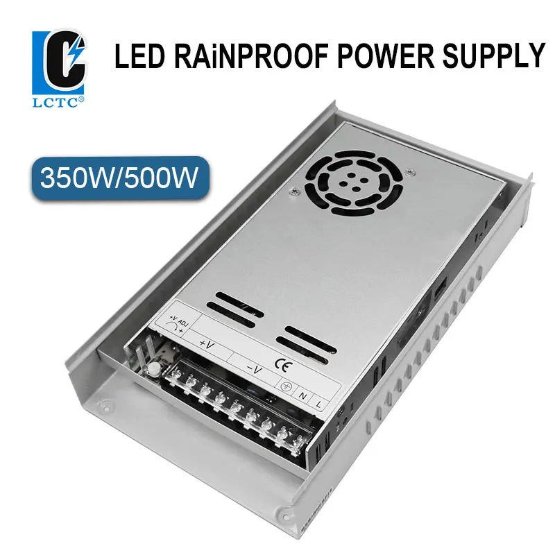 LED Rain-Proof Switch Power Supply 350W 500W 5V 12V 15V 24V 36V 48V AC DC  For Outdoor