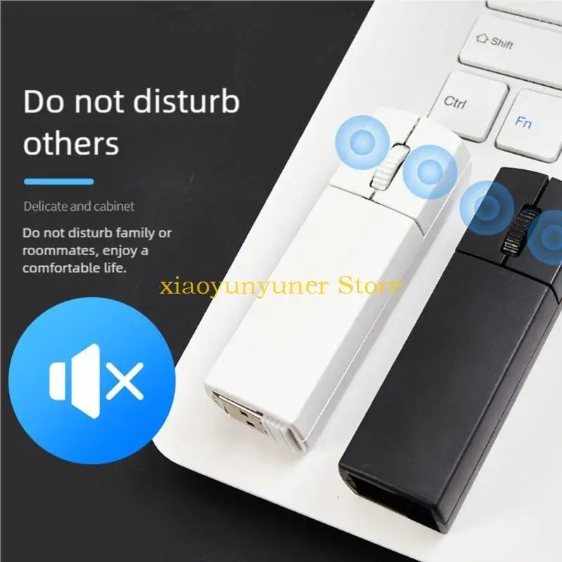 P9JB Thin 2.4G Wireless Mouse Quiet Clicks Technology USB C Rechargeable for Professionals
