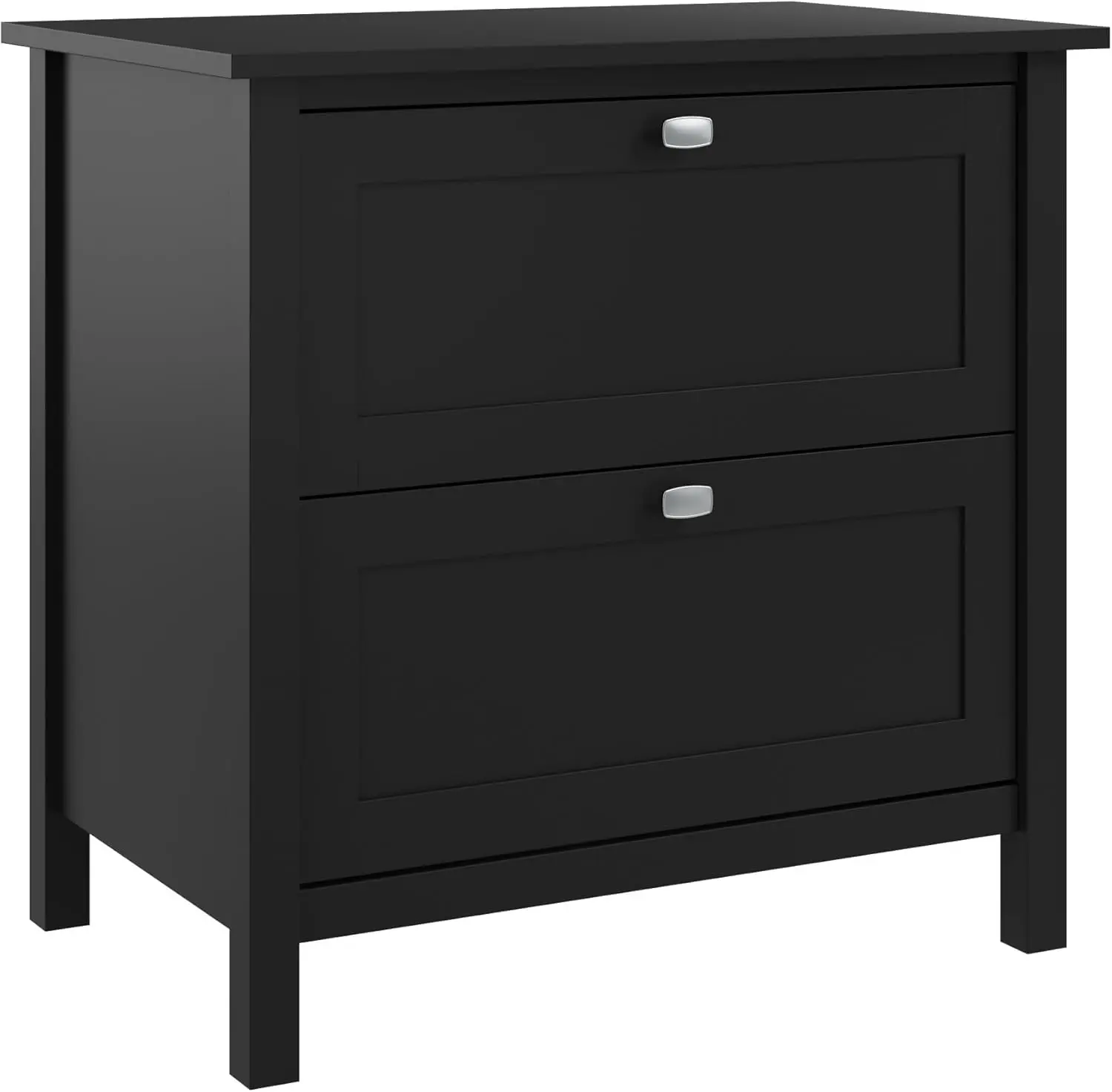 

Bush Furniture Broadview 2-х ящиков боковой шкаф для документов классического черного цвета | Хранение для домашнего офиса рабочего пространства
