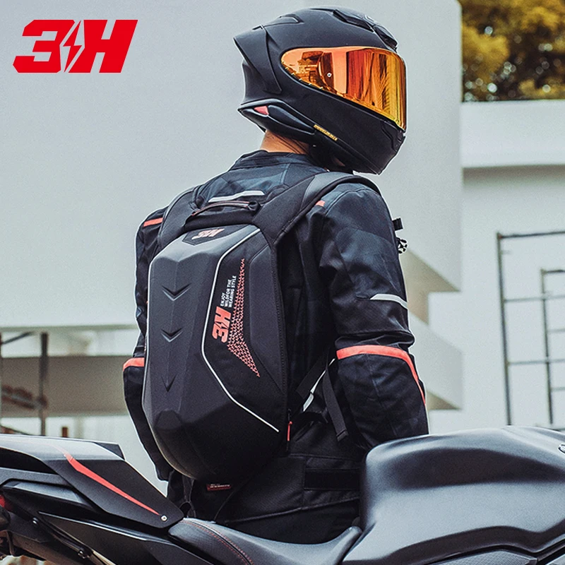

Waterproof Motorcycle Backpack Mesh Breathable Outdoor Sports Riding Backpack Reflective Motorcycle Bag Full Face Helmet Bags