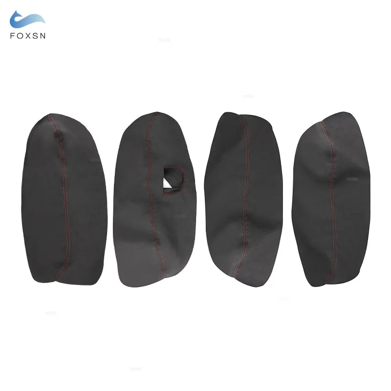 For VW Passat B5 1998 1999 2000 2001 2002 2003 2004 2005 Only LHD 4 Car Inner Doors Armrest Panel Cover Trim Suede Leather