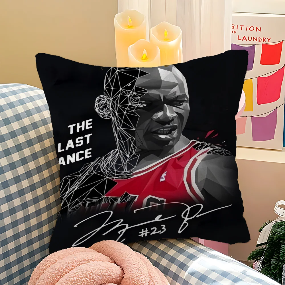 وسادة مايكل جوردان هدية لتزيين المكتب المنزلي وسادة غرفة النوم والأريكة وغطاء وسادة السيارة