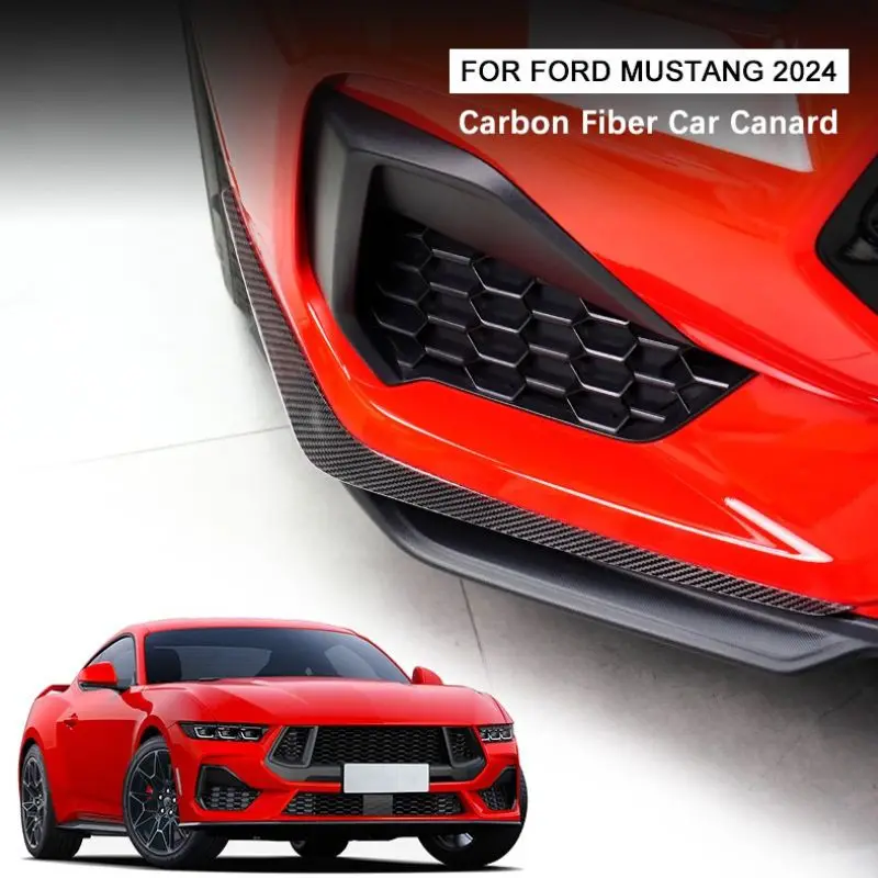 TIYPEOR Carbon Fiber Bodykit Exterior Accessories for Ford for Mustang S650 GT 2024 with Canard for Mustang
