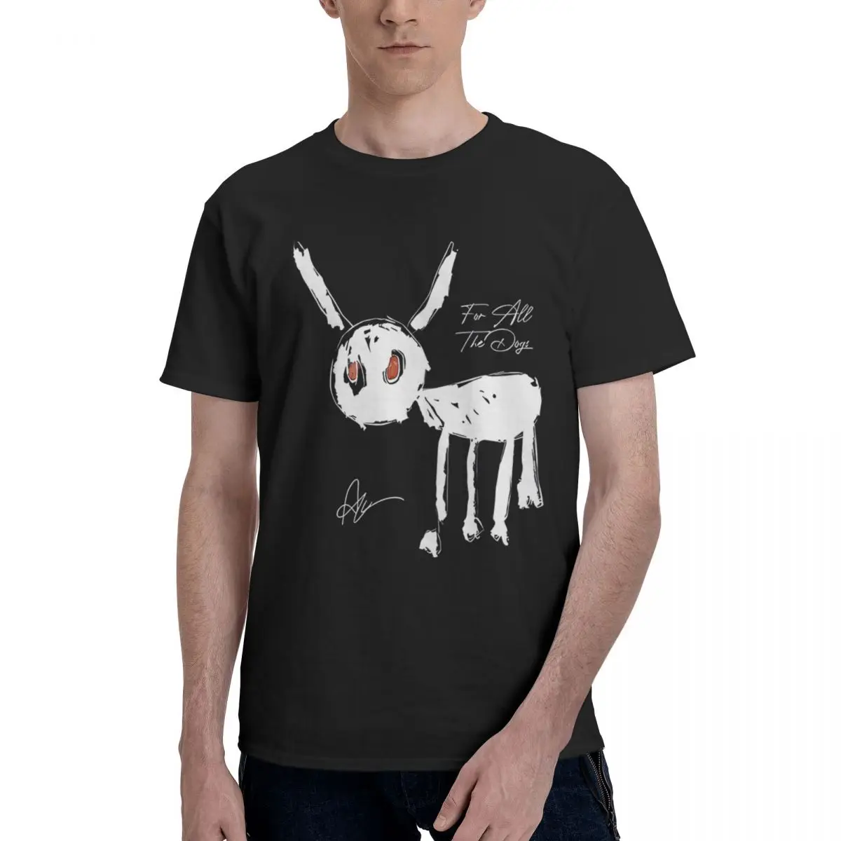 

Rapper Drake 1 100% Cotton Casual Breathable Confortable Anime Football Shirts 2025 Men T-Shirt